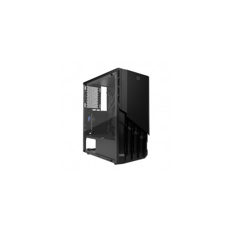 Gabinete Vorago Start The Game Csg-530 / Atx/micro Atx/itx / 2 Usb 1.0, 2 Usb 3.0 / Cristal Templado / Sin Fuente / Color Negro