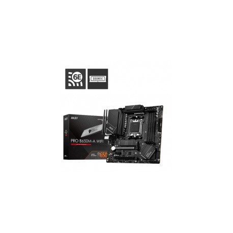 Tarjeta Madre MSI PRO B650M-A WIFI / Socket AM5 / mATX / DDR5 / SATA3 y USB3.2 / M.2 / WiFi / Ryzen 7000 /