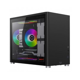 Gabinete Gamer Micro Torre ATX Eris Jet GI985 / Negro / No incluye ventiladores