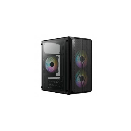 Gabinete Acteck Doom GI630 / Negro / Micro ATX/ Mini-ITX / Fuente 500W / Ventana Acrílico / AC-935739