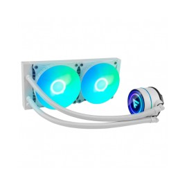 Enfriamiento Líquido Game Factor LQG601 240mm / RGB / Tdp 250w / 2X Fan 120mm 70 Cfm / Blanco / LQG601-WH