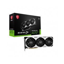 Tarjeta de video GeForce RTX™ 4070 Ti VENTUS 3X 12G OC, GDDR6X, DLSS 3 / 192 bit / PCI Express® Gen 4 / DP x 3 1.4a / HDMI™ x 1