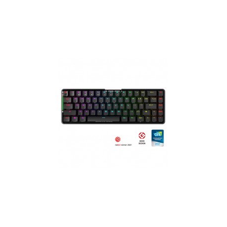 Teclado Gamer Mecánico ASUS ROG FALCHION / 65% / Inalámbrico / Switch Rog NX Blue / Aura Sync RGB / Distribución de teclas en I