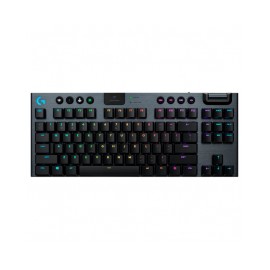 Teclado Mecánico Gamer Logitech G915 TKL / Inalámbrico Lightspeed / Switch Bajo perfil GL Táctil / RGB Lightsync / Ingles / 920