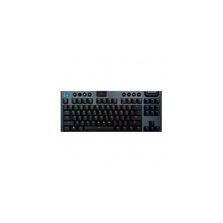 Teclado Mecánico Gamer Logitech G915 TKL / Inalámbrico Lightspeed / Switch Bajo perfil GL Táctil / RGB Lightsync / Ingles / 920