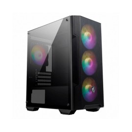 Gabinete MSI MAG FORGE M100A / Black /4 Fans RGB / USB 3.0 / Micro ATX