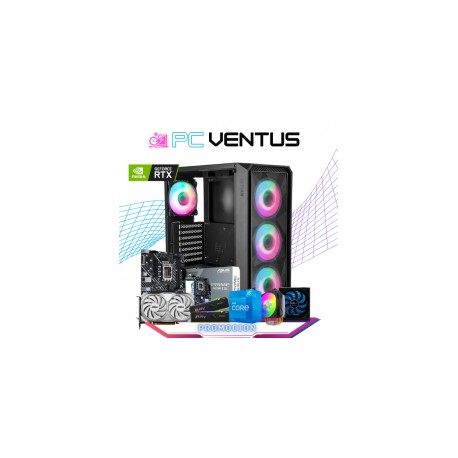 PC VENTUS/ INTEL CORE I5-12400F / RTX 4060 8GB / 16GB RAM / 1TB SSD M.2 NVME / DISIPADOR DE TORRE ARGB / FUENTE 650W 80+ BRONZE