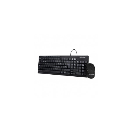 Kit de Teclado y Mouse Alambrico Techzone TZ19COMB01-LA