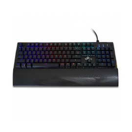 Teclado Mecanico Gamer Yeyian Flare YAT1801 RGB / Switch Blue / Reposamuñecas