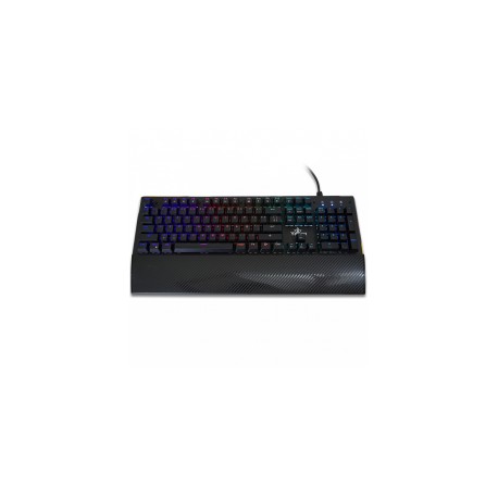 Teclado Mecanico Gamer Yeyian Flare YAT1801 RGB / Switch Blue / Reposamuñecas