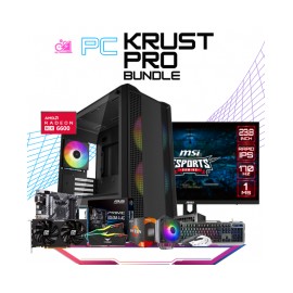 PC KRUST PRO BUNDLE / AMD RYZEN 5 5500 / RX 6600 / 16GB RAM / 1TB SSD M.2 NVME / DISIPADOR DE TORRE ARGB / FUENTE 700W 80+ BRON