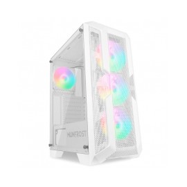 Gabinete Munfrost LUFT Blanco / Cristal templado / ARGB Sync / Control de ventiladores / ATX - Micro ATX - Mini ITX / 4 Ventila