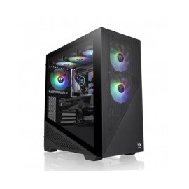 Gabinete Thermaltake Divider 370 TG Black ARGB / Midi-Tower, ATX/Micro-ATX/Mini-ITX / Cristal Templado / USB 3.0 / Sin Fuente /