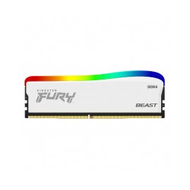 Memoria RAM 8GB 3200MHz Kingston Fury Beast DDR4 RGB SPECIAL EDITION / 1X8 3200MHZ / Intel XMP y AMD AMP / KF432C16BWA/8 / BLAN