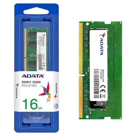 Memoria RAM ADATA DDR4 16GB 2666MHz / U-DIMM / Portatil