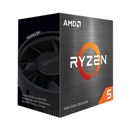 Procesador AMD Ryzen 5 5600X / 6 Core / 12 Thread / 3.7GHz / 4.6GHz Boost / TDP 65W / Wraith Stealth / (Requiere Tarjeta de Vid