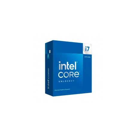 Procesador Intel Core i7-14700KF / Core i7 14th Gen / 20-Core (8P+12E) / LGA 1700 / Requiere Tarjeta de Video / BX8071514700KF