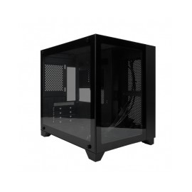 Gabinete GameFactor CSG-570, Micro-ATX , RGB, Cristal Templado, - CSG-570 / Negro